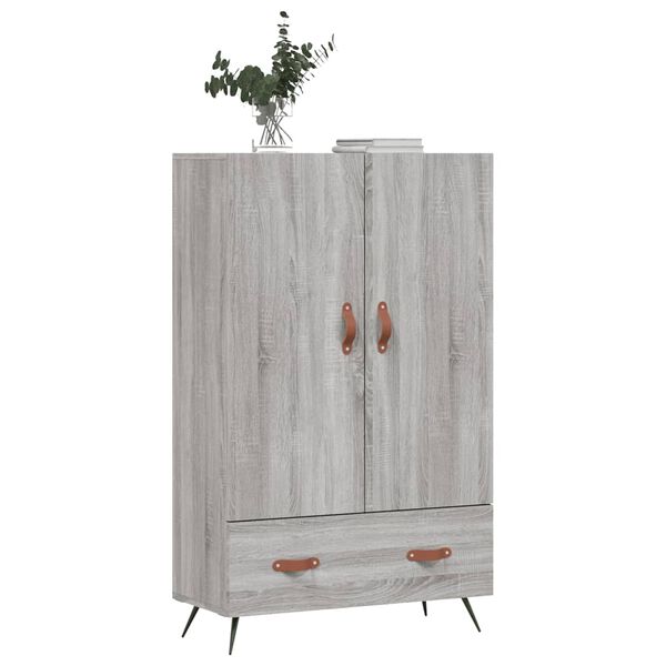 vidaXL Buffet haut sonoma gris 69,5x31x115 cm bois d'ing&eacute;nierie