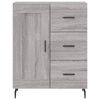 vidaXL Buffet haut Sonoma gris 69,5x34x180 cm Bois d'ing&eacute;nierie