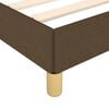 vidaXL Cadre de lit sans matelas marron fonc&eacute; 140x190 cm tissu