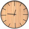 vidaXL Horloge murale marron &Oslash;39 cm fer et bois d'ing&eacute;nierie
