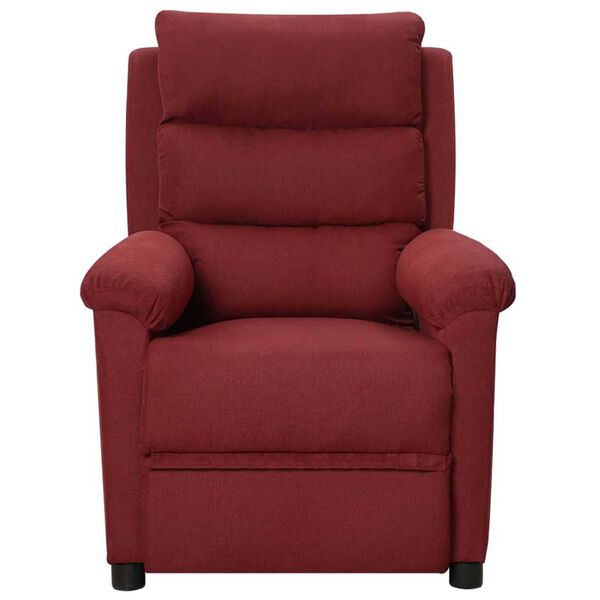 vidaXL Fauteuil inclinable Rouge bordeaux Tissu