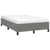 vidaXL Cadre de lit sans matelas gris foncé 120x190 cm tissu