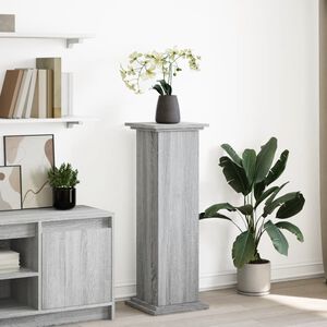 vidaXL Pi&eacute;destal avec rangement sonoma gris bois d'ing&eacute;nierie