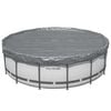 Bestway Couverture de piscine &Oslash;4,57 m Rond Polyester Gris