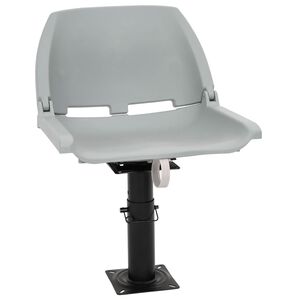 vidaXL Si&egrave;ge de bateau avec pi&eacute;destal hauteur r&eacute;glable pivotant &agrave; 360&deg;