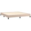 vidaXL Cadre de lit sans matelas cappuccino 160x200 cm similicuir