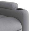vidaXL Fauteuil de massage inclinable &eacute;lectrique gris clair tissu