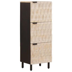 vidaXL Haut Armoire Finition Lavage Blanc 40 x 33 x 110 cm