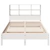 vidaXL Lit biblioth&egrave;que sans matelas blanc 120x200 cm bois pin massif