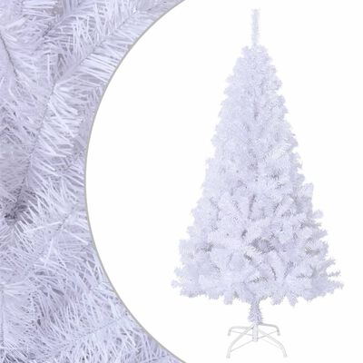 vidaXL Arbre de Noël artificiel avec branches épaisses blanc 120cm PVC
