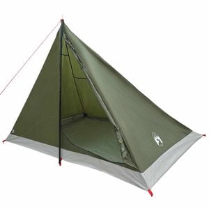 vidaXL Tente de randonn&eacute;e 4 personne Vert olive