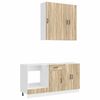 vidaXL Unit&eacute; de cuisine LUCCA 5 pc Ch&ecirc;ne Sonoma Bois d'ing&eacute;nierie