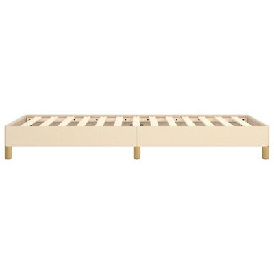 vidaXL Cadre de lit sans matelas crème 90x190 cm tissu