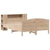 vidaXL Lit biblioth&egrave;que sans matelas 150x200 cm bois massif de pin
