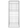 vidaXL Poteaux à panier de gabion 2 pcs 40x40x100 cm Fer