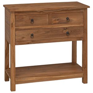 vidaXL Buffet Naturel 79 x 35 x 80 cm Bois de teck massif