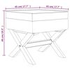 vidaXL Tabouret de rangement 45x45x49 cm lin