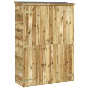 vidaXL Abri &agrave; outils de jardin 123x45x171 cm Bois de pin impr&eacute;gn&eacute;