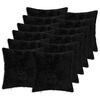 vidaXL Housse de coussin 12 pc HEERLEN Noir 45 x 45 cm