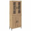 vidaXL Haut Armoire Ch&ecirc;ne artisanal 69,5 x 34 x 180 cm
