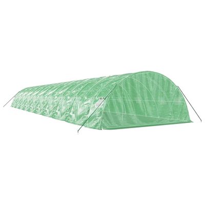 vidaXL Serre avec cadre en acier vert 100 m² 20x5x2,3 m