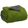 vidaXL Duvet d'&eacute;t&eacute; simple Vert et Anthracite 240 x 260 cm Microfibre