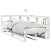 vidaXL Lit bibliothèque sans matelas blanc 75x190cm bois de pin massif