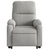 vidaXL Fauteuil inclinable électrique gris clair tissu microfibre
