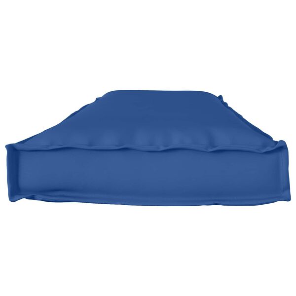 vidaXL Coussin pour banc de palette Bleu royal 140 x 40 x 8 cm