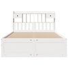 vidaXL Lit bibliothèque sans matelas blanc 140x190 cm bois pin massif