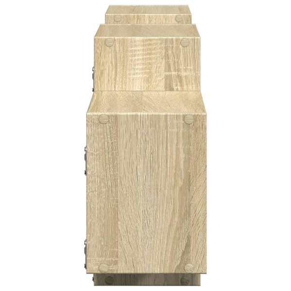 Meuble Mural Salon Chambre Étagère Murale VidaXL Avec Tiroirs - Chêne Sonoma 80x31x17 Cm étagère Chêne Sonoma Bois Ingénierie