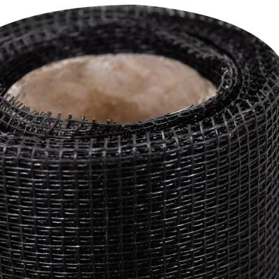 vidaXL Moustiquaire fibre de verre 100x1000 cm noir