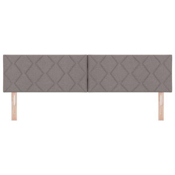 vidaXL T&ecirc;te de lit avec t&ecirc;te de lit Taupe 180 cm Cuir synth&eacute;tique