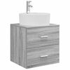 vidaXL Vanit&eacute; de lavabo mural Sonoma gris 49,5 x 44,5 x 65 cm