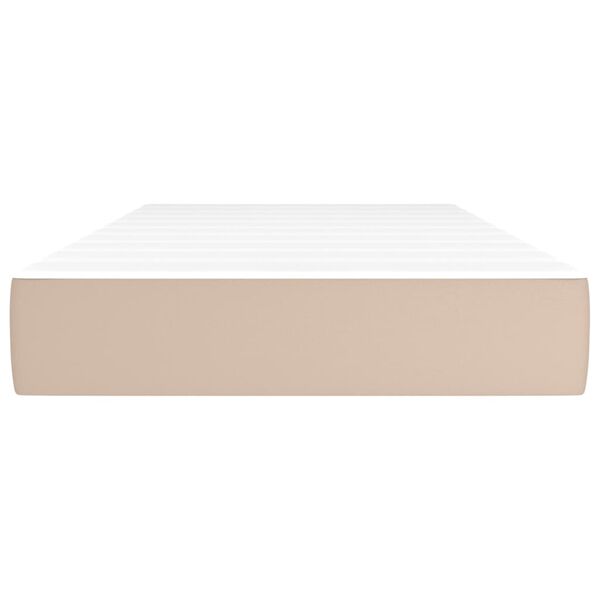 vidaXL Matelas de lit &agrave; ressorts ensach&eacute;s fermet&eacute; moyenne Cappuccino 80x200x20 cm