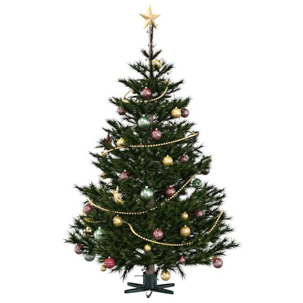 vidaXL Pied de Sapin de Noël 1.73 Vert 49 x 49 x 15,5 cm Acier