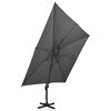 vidaXL Parasol de jardin en porte-à-faux avec double toit anthracite