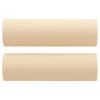 vidaXL Canap&eacute; 2 places et oreillers et coussins Cr&egrave;me 120 cm Tissu