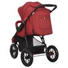 vidaXL Poussette pour b&eacute;b&eacute; Rouge Acier