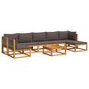 vidaXL Ensemble de canap&eacute;s de jardin 8 pi&egrave;ces avec coussins en bois d'acacia et corde