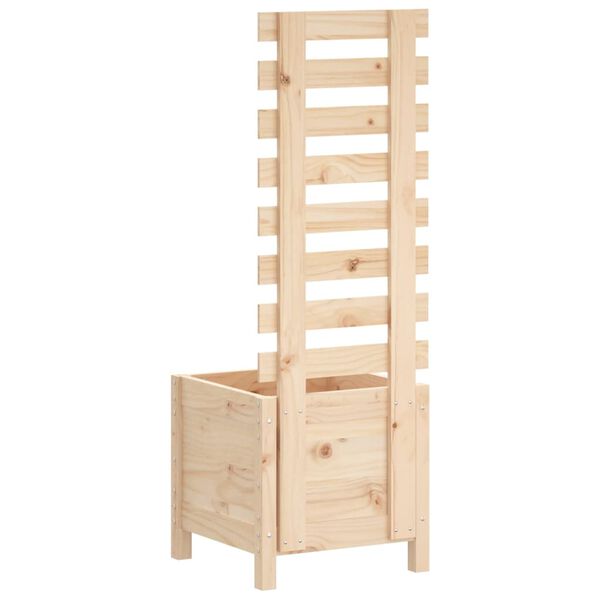 vidaXL Jardini&egrave;re avec support 39x39,5x114 cm bois de pin massif