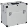 vidaXL Bo&icirc;te &agrave; outils 38x22,5x34 cm Argent&eacute; Aluminium