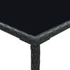vidaXL Ensemble de bar de jardin 5 pcs Résine tressée Noir