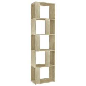 vidaXL Biblioth&egrave;que/S&eacute;parateur de pi&egrave;ce Ch&ecirc;ne sonoma Bois d&rsquo;ing&eacute;nierie
