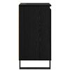 vidaXL Buffet Ch&ecirc;ne noir 40 x 35 x 70 cm Bois d'ing&eacute;nierie