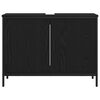 vidaXL Meuble de Lavabo de Salle de Bain Chêne noir 80 x 30 x 60 cm