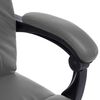 vidaXL Chaise de bureau de massage Anthracite Similicuir