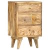 vidaXL Table de chevet 36 x 30 x 60 cm Bois de manguier massif