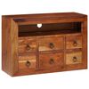 vidaXL Buffet avec tiroir Marron 80 x 30 x 55 cm Bois d'acacia massif