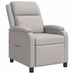 vidaXL Fauteuil inclinable Gris nuage Tissu